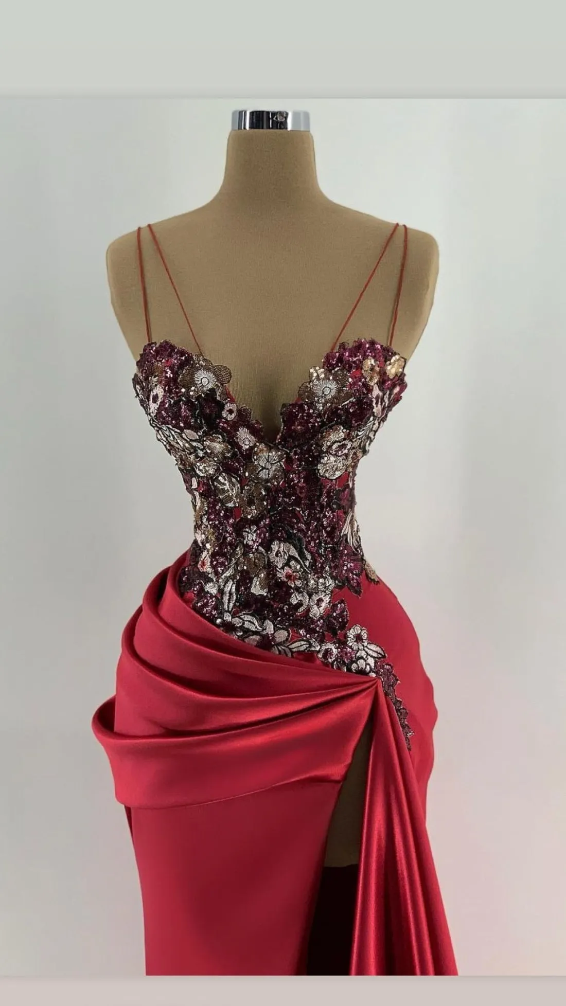 Abby Red Prom Evening Dresses