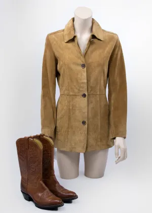 Andrew Marc New York Brown Suede Jacket, SIZE XS