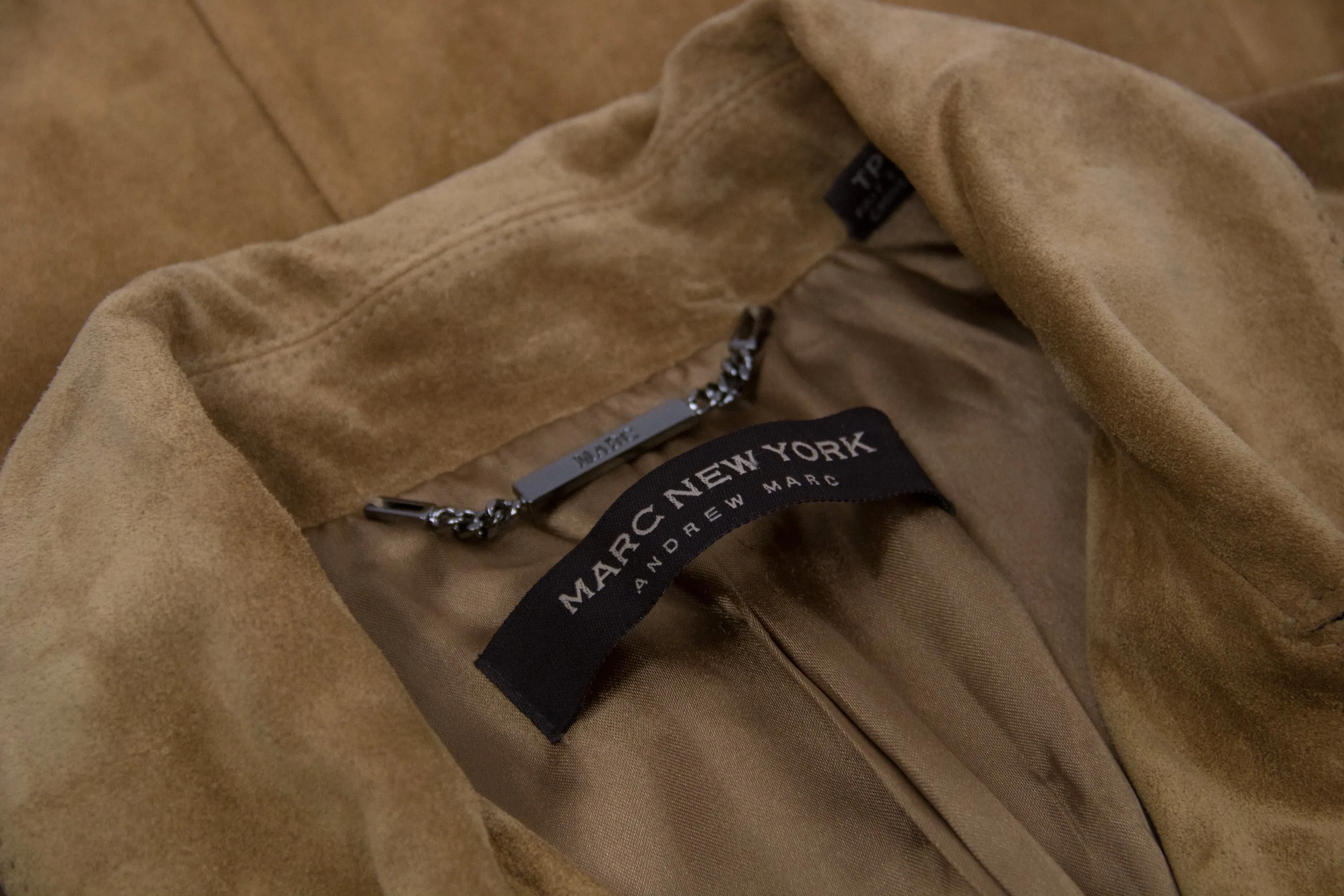 Andrew Marc New York Brown Suede Jacket, SIZE XS