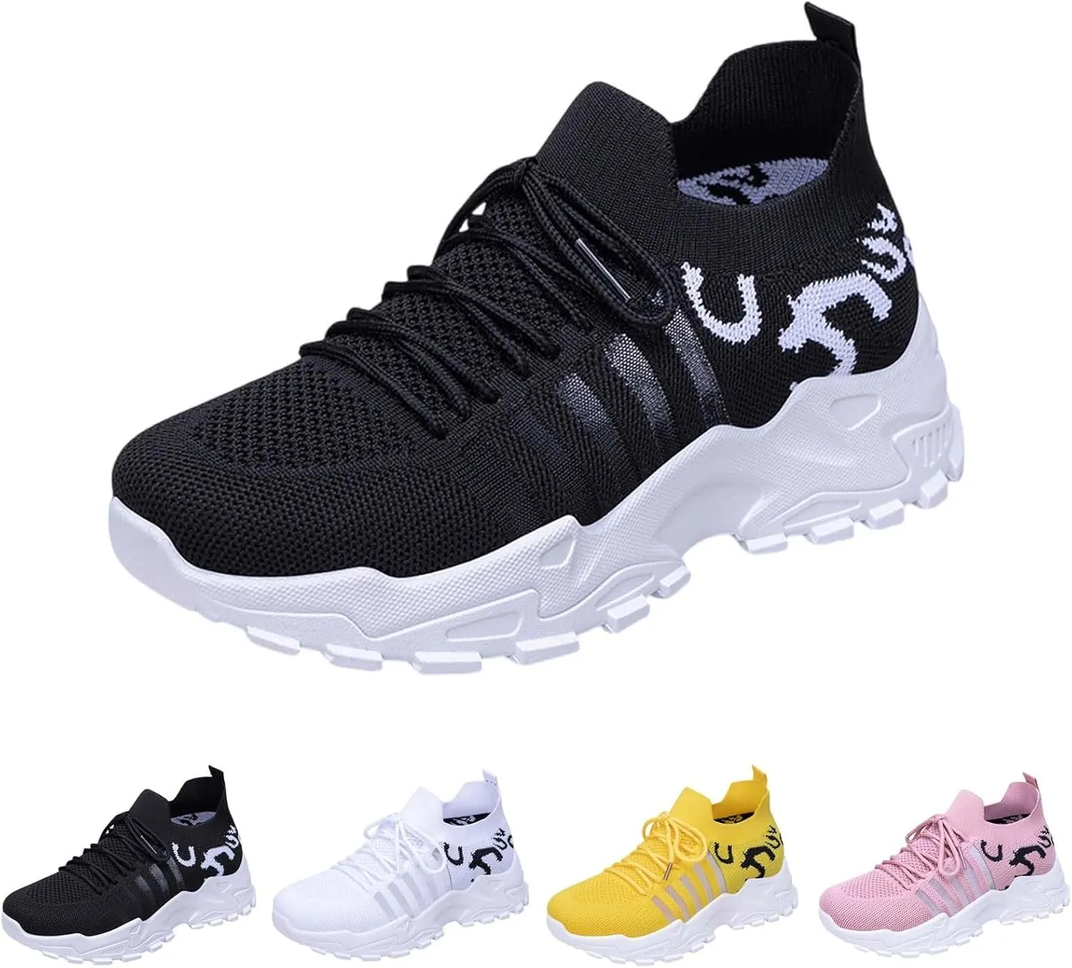 Athletic Shoes for Women Platform Breathable Mesh Sneakers Casual Comfortable Non Slip Summer Walking Sport Shoes
