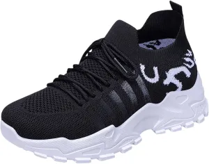 Athletic Shoes for Women Platform Breathable Mesh Sneakers Casual Comfortable Non Slip Summer Walking Sport Shoes