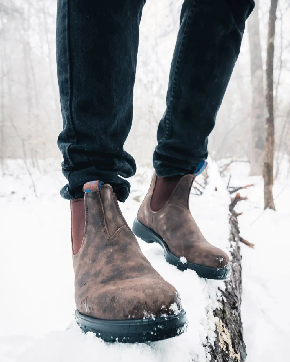 Blundstone 584 Waterproof Rustic Brown Leather Chelsea Boots