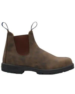 Blundstone 584 Waterproof Rustic Brown Leather Chelsea Boots