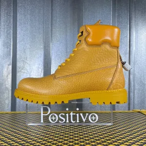 Buscemi Site Boot Yellow Leather Boots