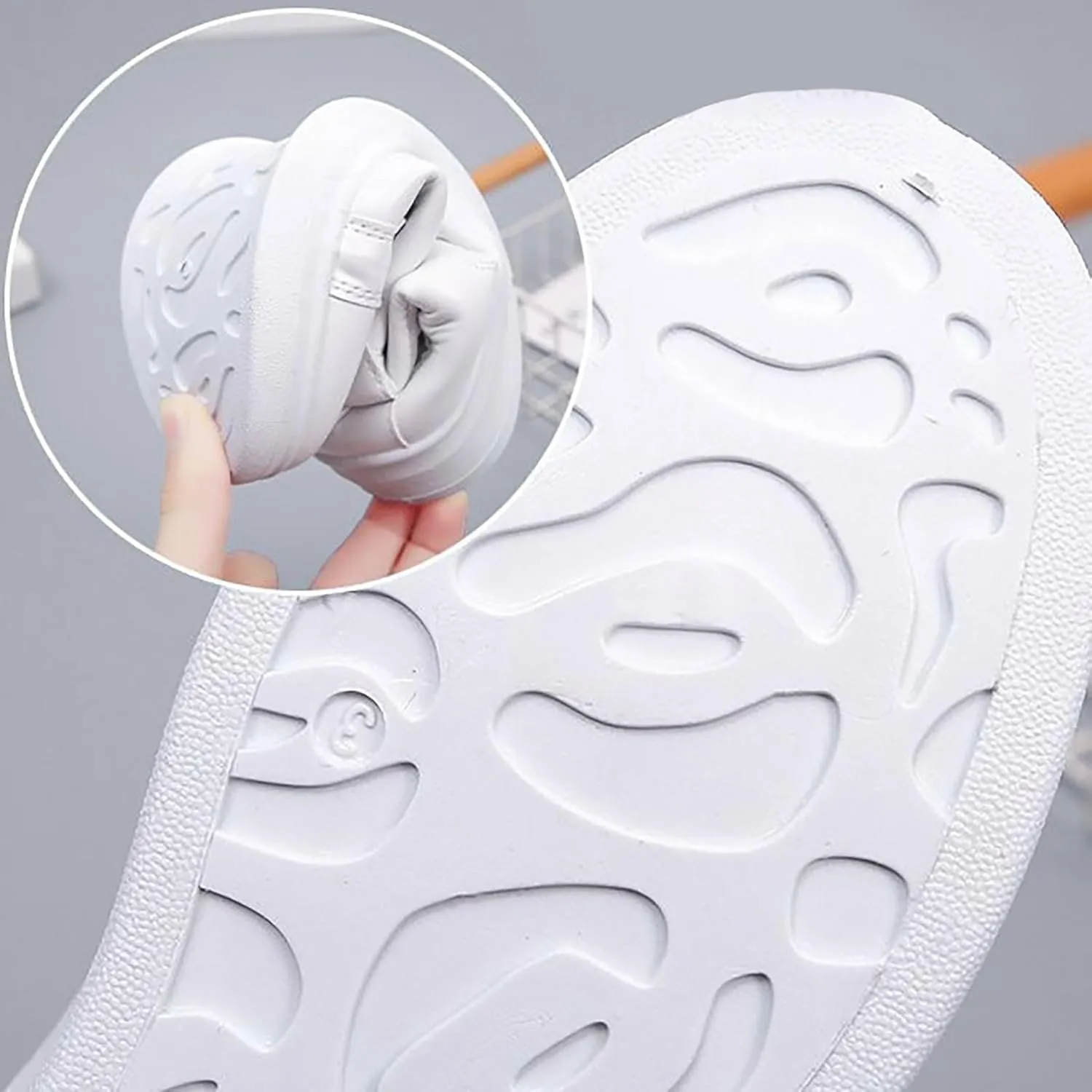 Comfortable Walking Shoes Women Lace Up Faux Pu Leather Workout Sneakers Outdoor Fashion Non Slip Sports Shoes