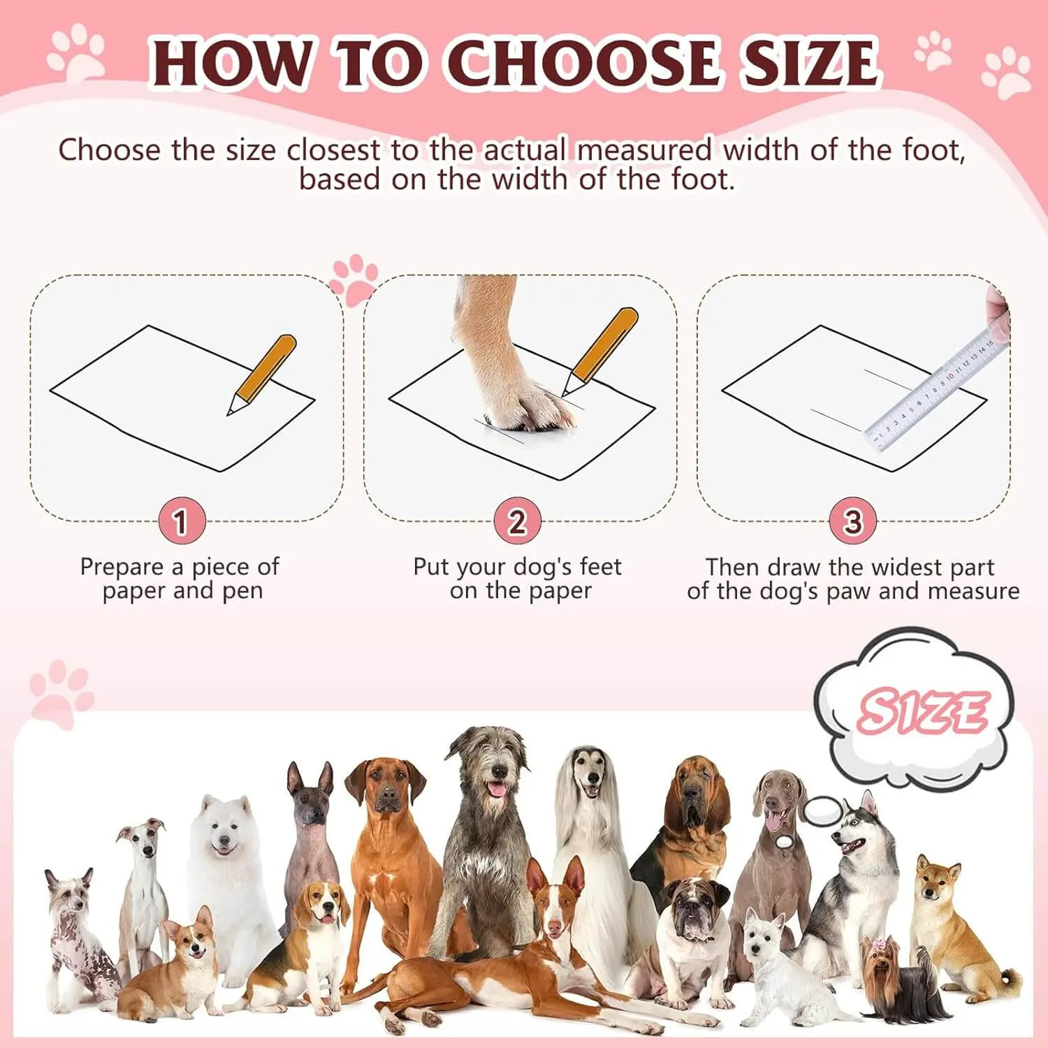 Dog Shoes, FISHOAKY Dog Shoes for Large Dogs)