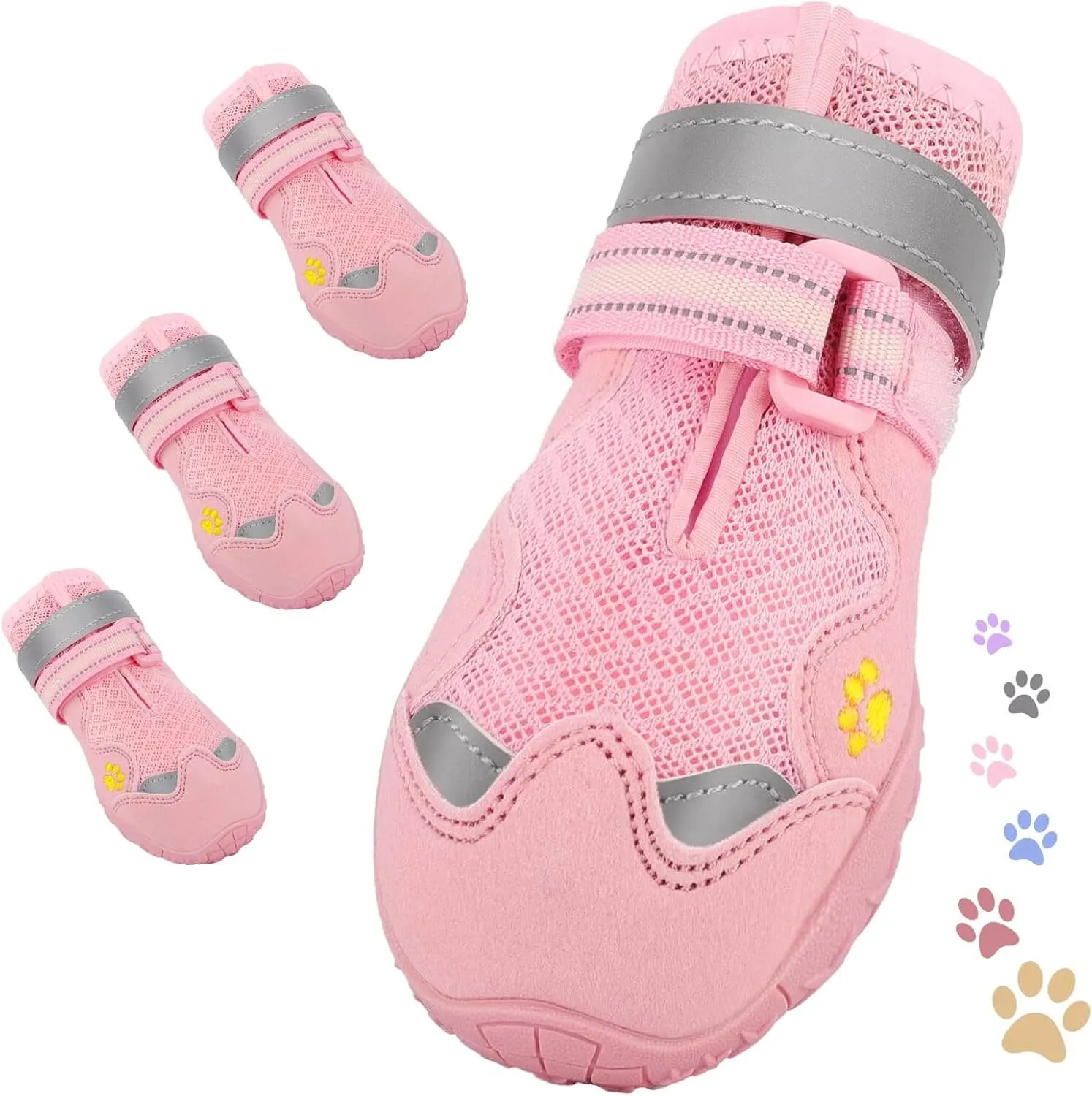 Dog Shoes, FISHOAKY Dog Shoes for Large Dogs)