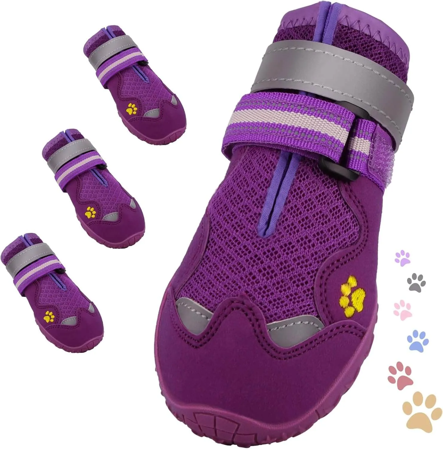 Dog Shoes, FISHOAKY Dog Shoes for Large Dogs)
