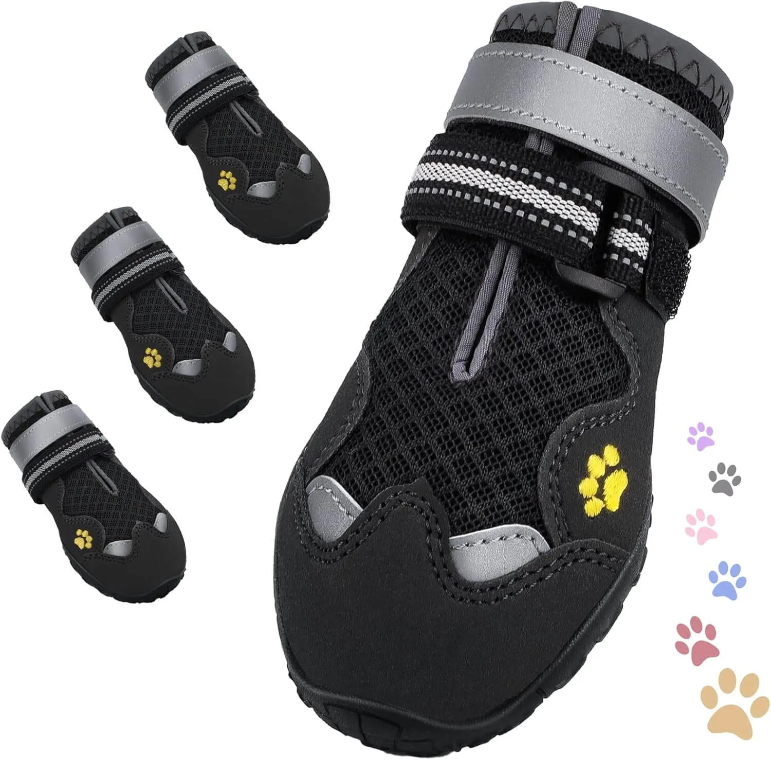Dog Shoes, FISHOAKY Dog Shoes for Large Dogs)