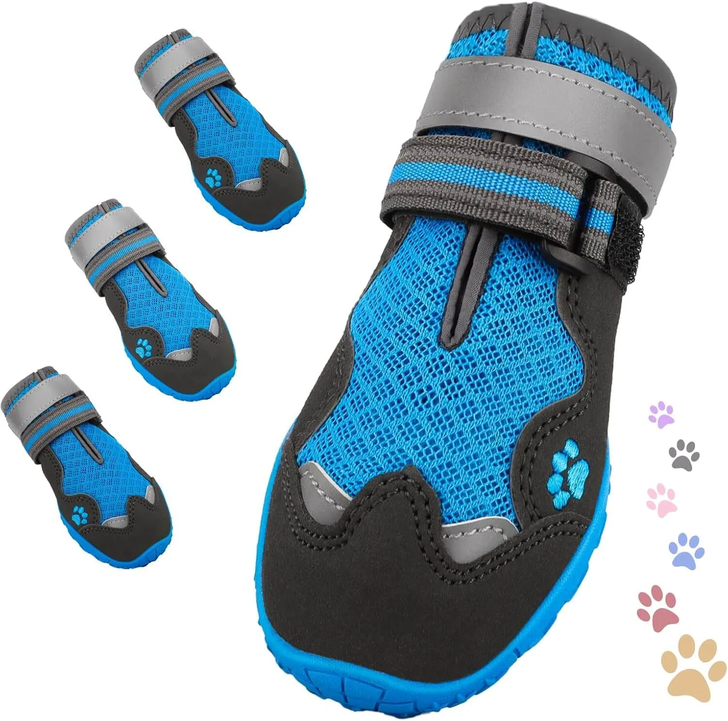 Dog Shoes, FISHOAKY Dog Shoes for Large Dogs)