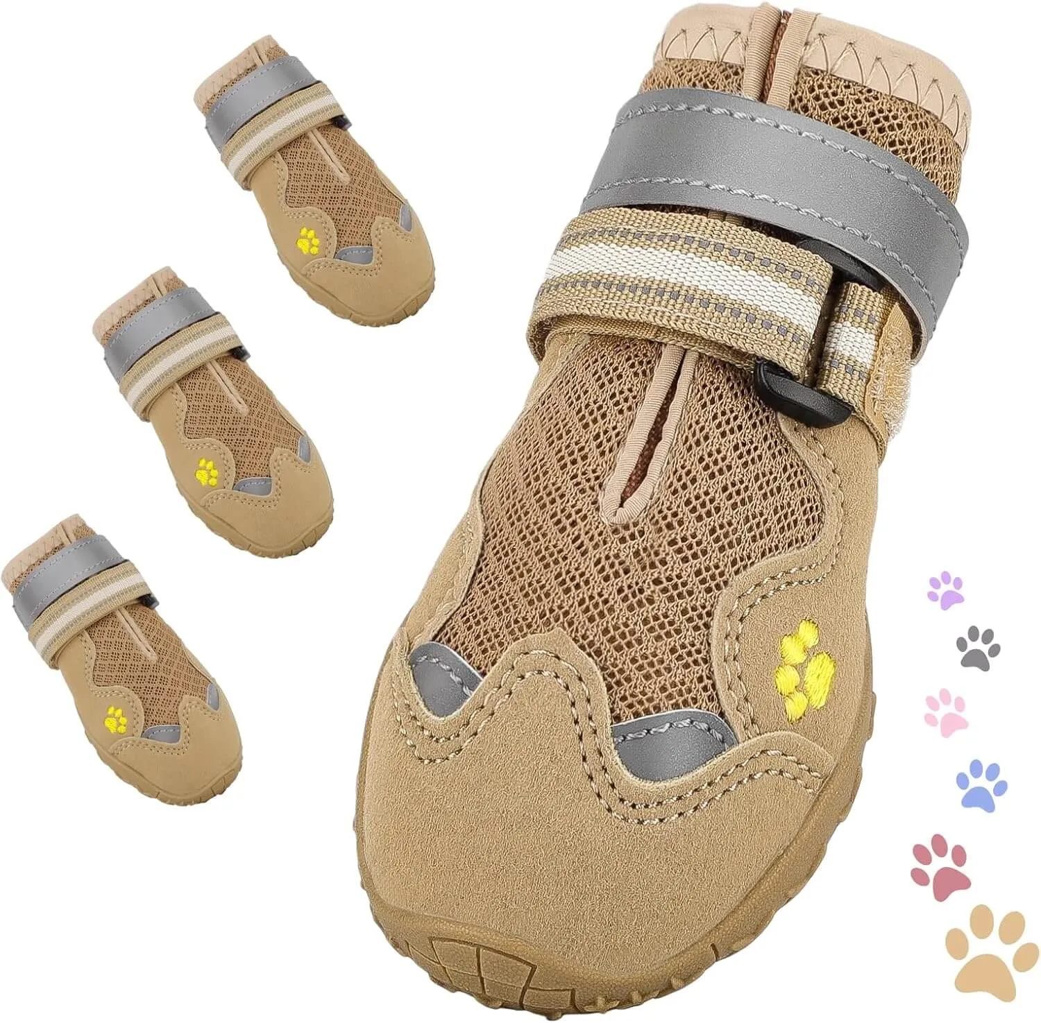 Dog Shoes, FISHOAKY Dog Shoes for Large Dogs)