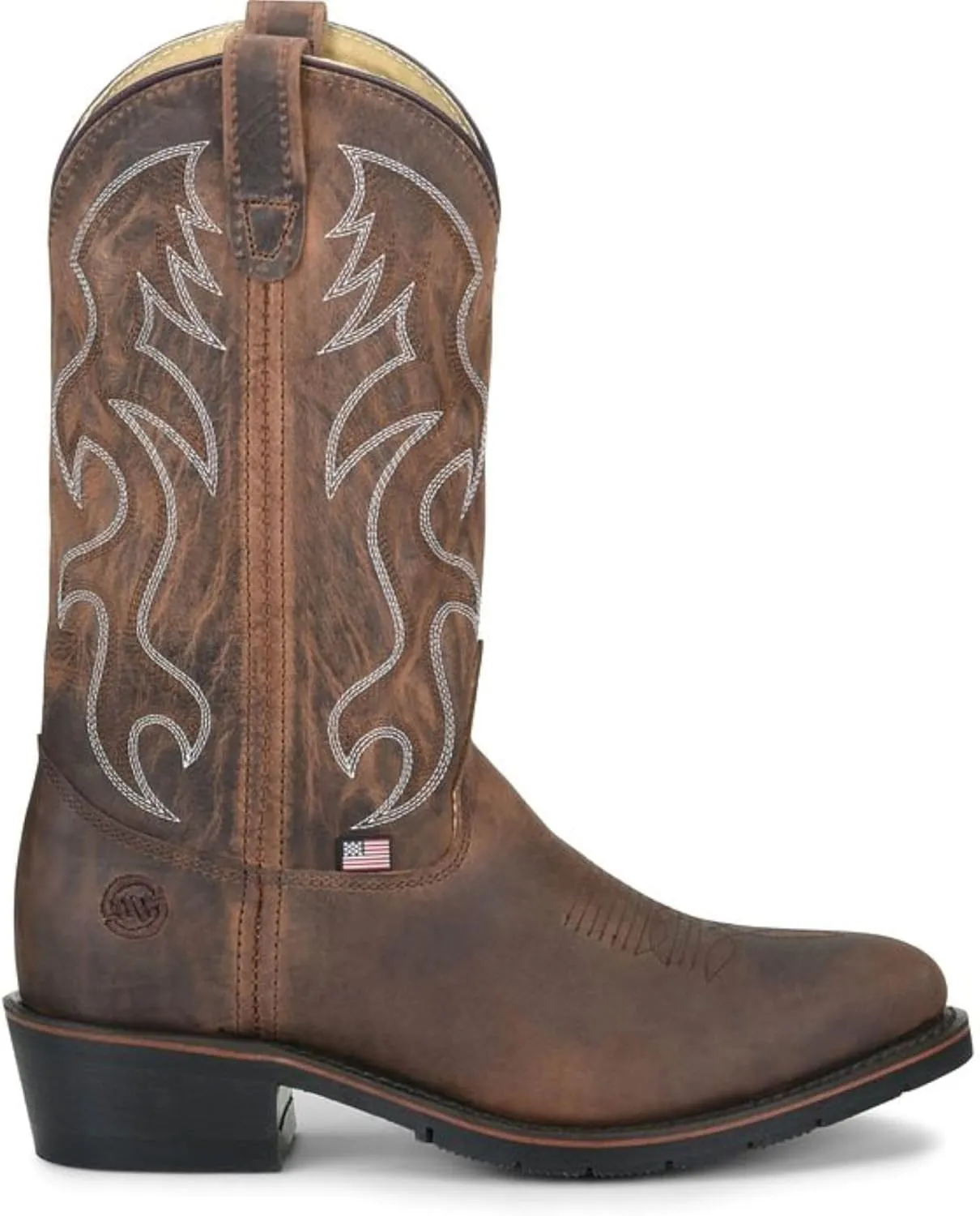 Double-H Robert Steel Toe Work Boots for Men - Leather Lining with PermaFresh Cushioned Insole, Oil-Resistant AG7 Heel Outsole, Made in USA