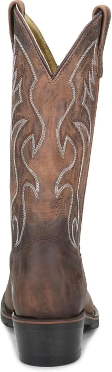 Double-H Robert Steel Toe Work Boots for Men - Leather Lining with PermaFresh Cushioned Insole, Oil-Resistant AG7 Heel Outsole, Made in USA