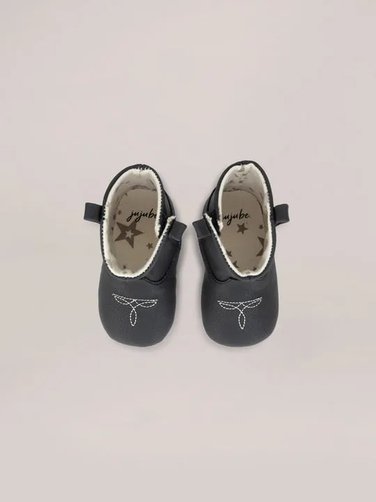 Eco Steps Baby Shoes - Western Boots (Black)