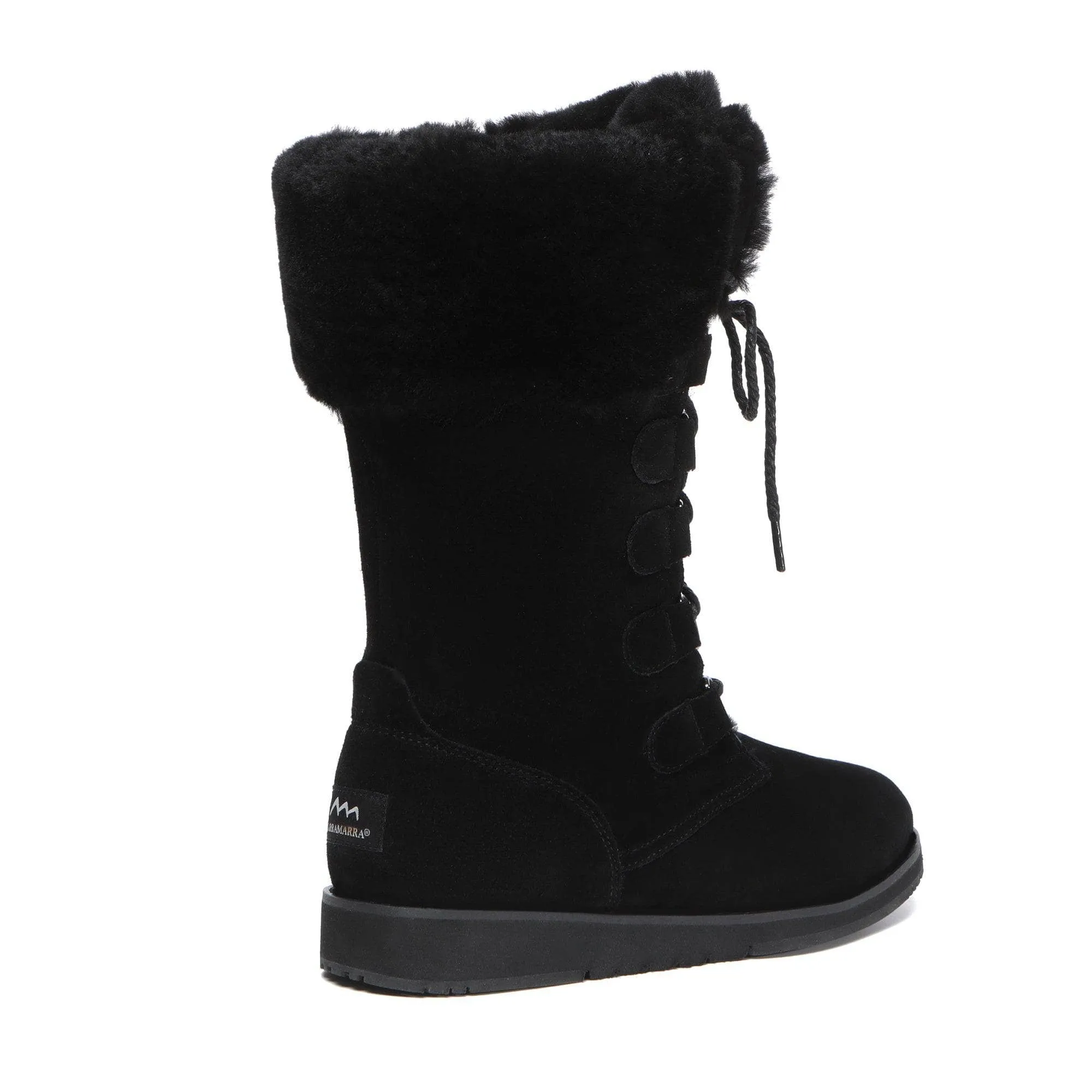 Ellena Lace Up Sheepskin Boots