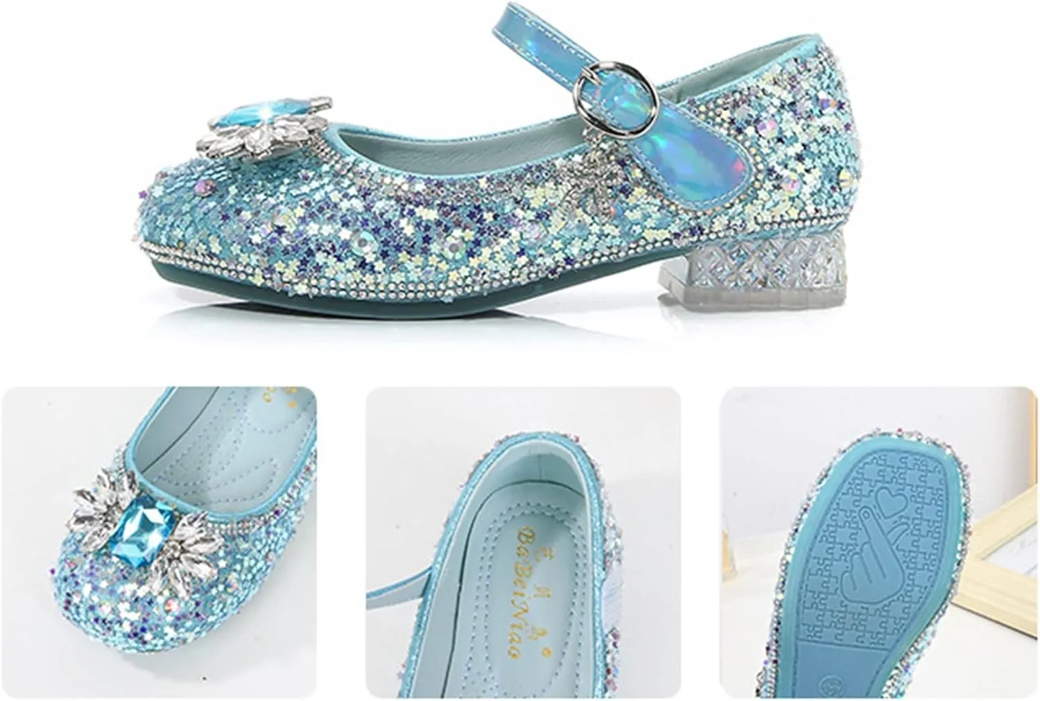 Fashion Autumn Toddler and Girls Casual Shoes Dance Shoes Round Toe Buckle Dress Shoes Water Shoes Girls