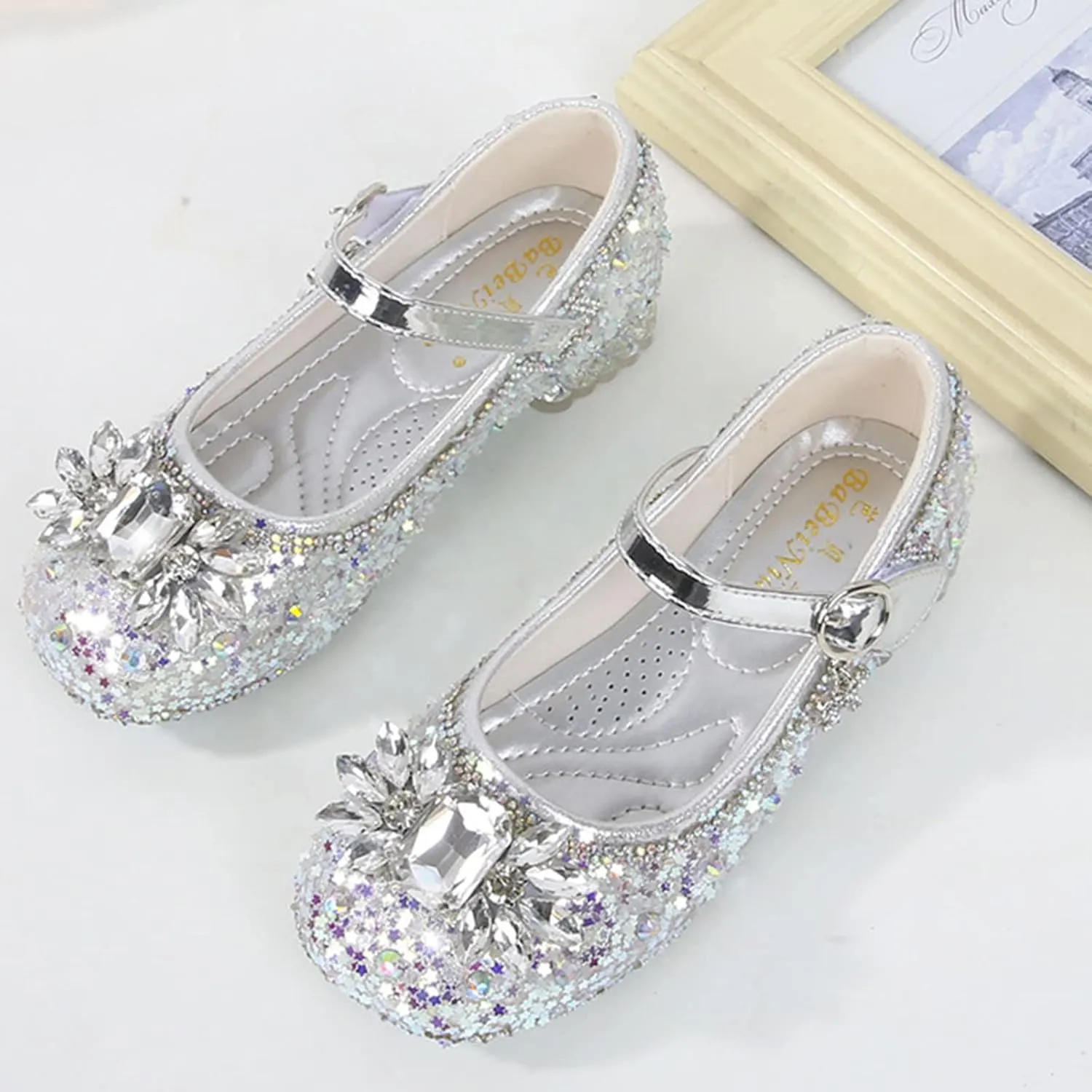 Fashion Autumn Toddler and Girls Casual Shoes Dance Shoes Round Toe Buckle Dress Shoes Water Shoes Girls