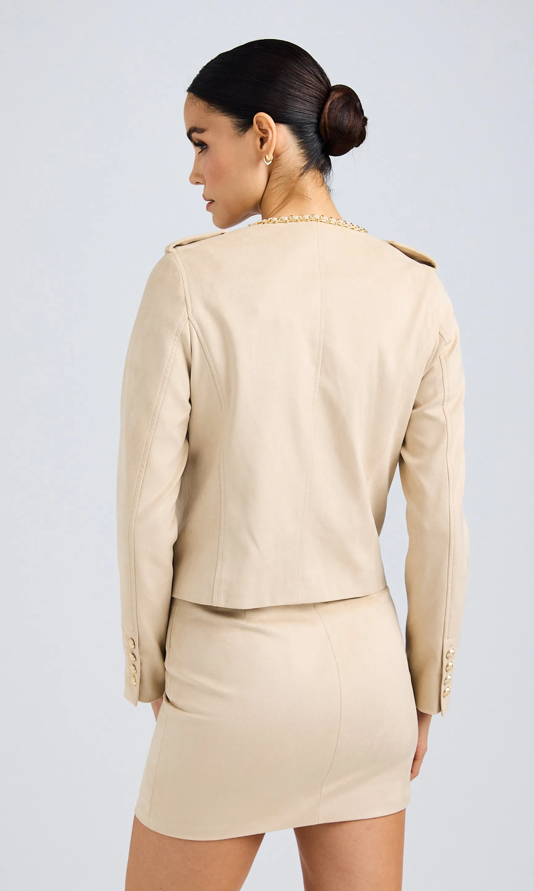 Fiorella Faux Suede Jacket
