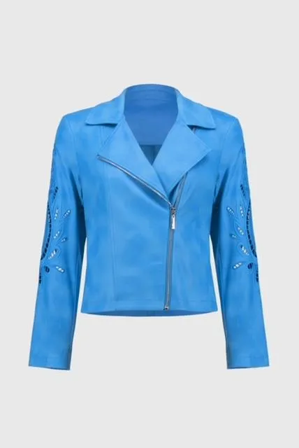 Foiled Faux Suede JacketFoiled Faux Suede Jacket