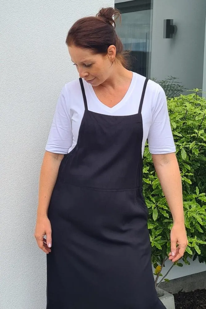 Freez Apron Dress Black