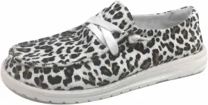 Gypsy Jazz Cheetah Leopard Print Womens Slip On Loafers Sneakers