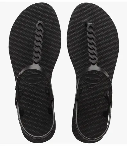 Havaianas Paraty Chains Black Sandals
