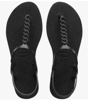 Havaianas Paraty Chains Black Sandals Havaianas Paraty Chains Black Sandals
