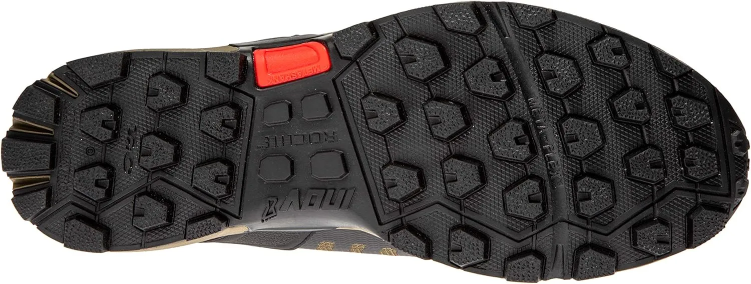 Inov-8 Mens Roclite G 315 GTX - Waterproof Gore Tex Hiking Shoes - Lightweight - Vegan - Brown/Red