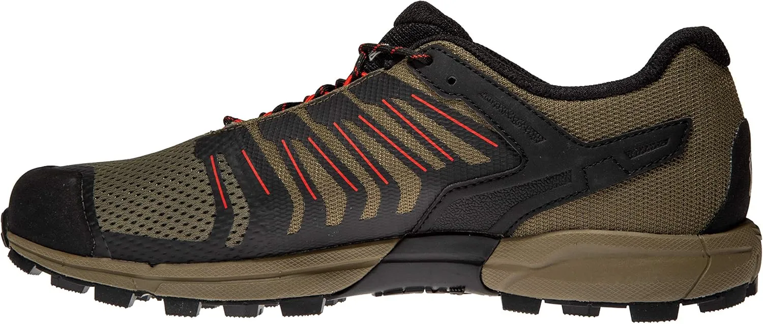 Inov-8 Mens Roclite G 315 GTX - Waterproof Gore Tex Hiking Shoes - Lightweight - Vegan - Brown/Red