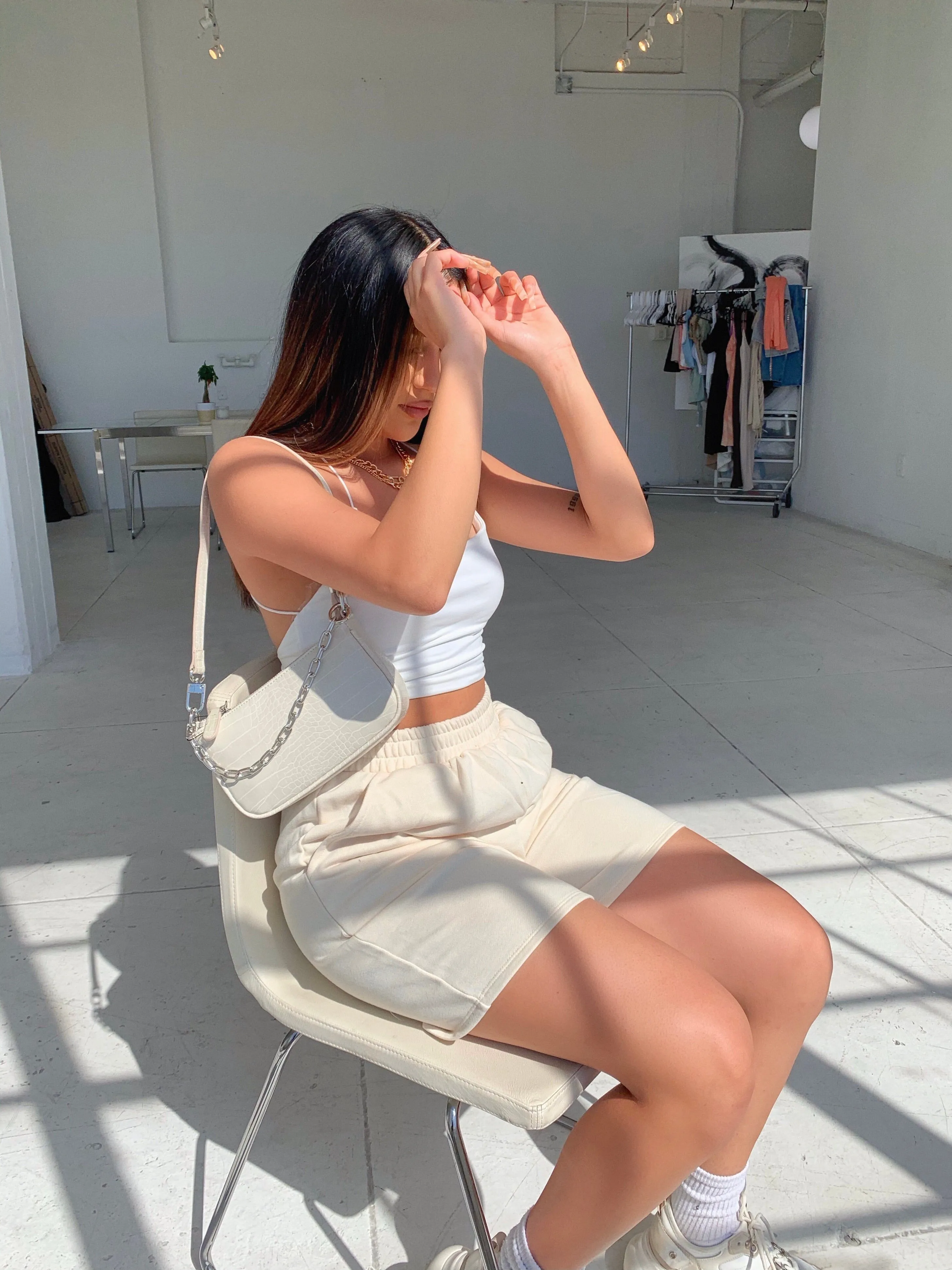 jayda shorts (IVORY/CREAM)