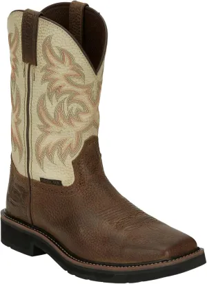 Justin Men's Driller Western Work Boot Steel Toe - SE4684 11.5 EE US