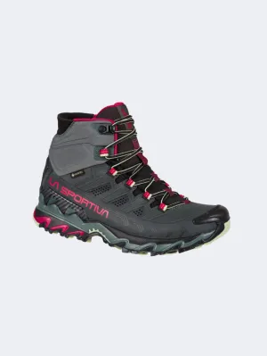 La Sportiva Ultra Raptor Ii Mid Leather Women Hiking Boots Charcoal/Cerise La Sportiva Ultra Raptor Ii Mid Leather Women Hiking Boots Charcoal/Cerise