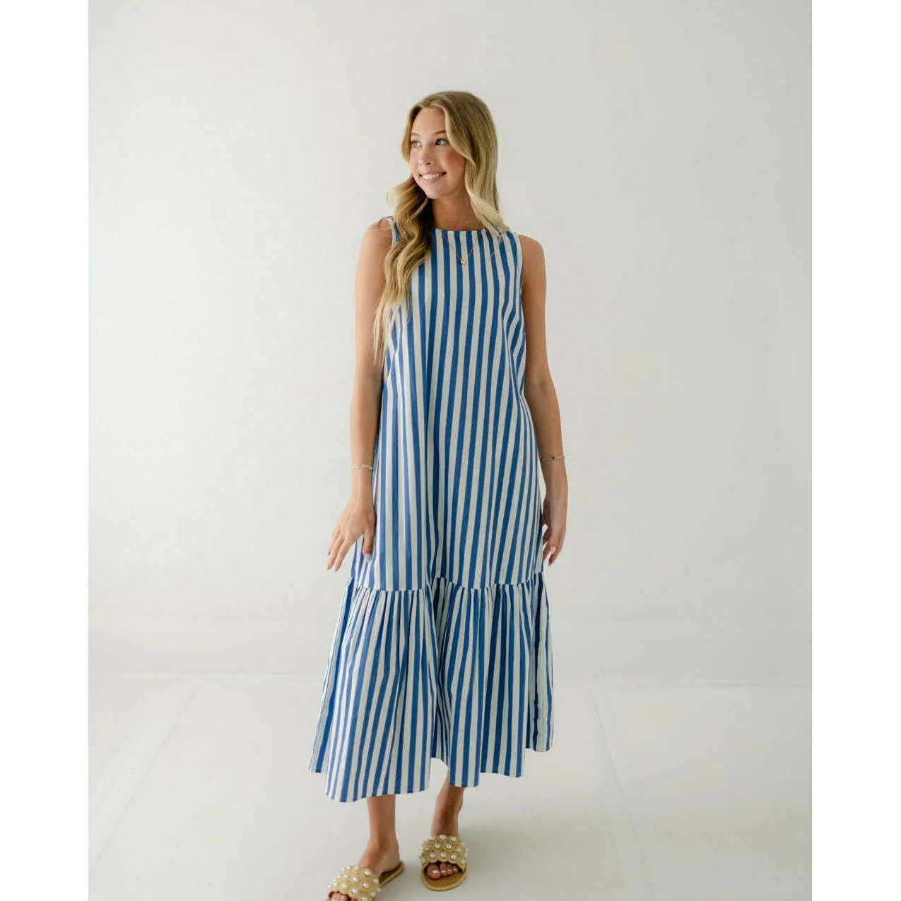 Livro Ella Dress in Blue Stripes