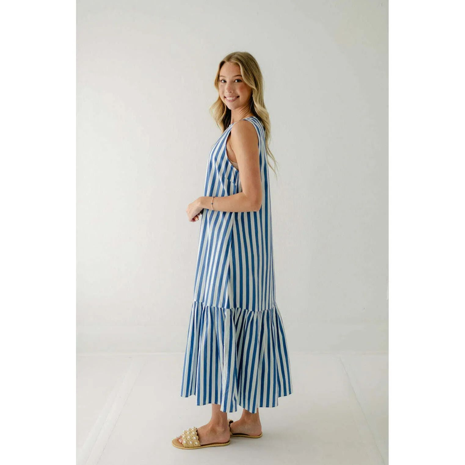 Livro Ella Dress in Blue Stripes