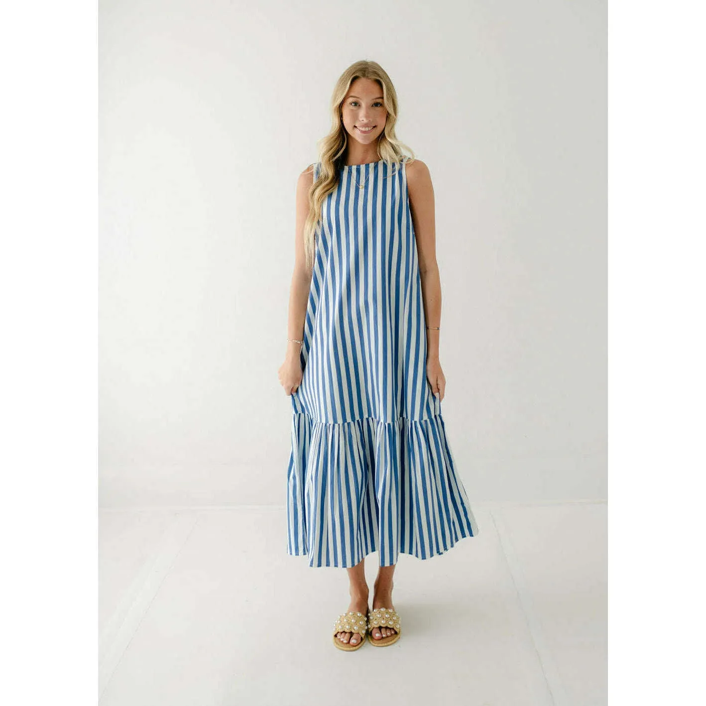 Livro Ella Dress in Blue Stripes