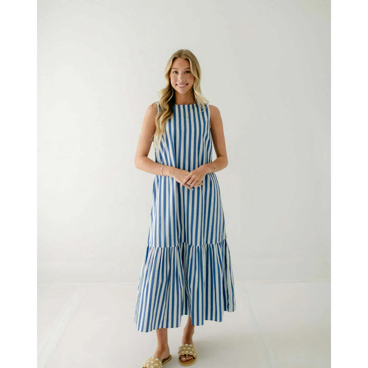 Livro Ella Dress in Blue Stripes