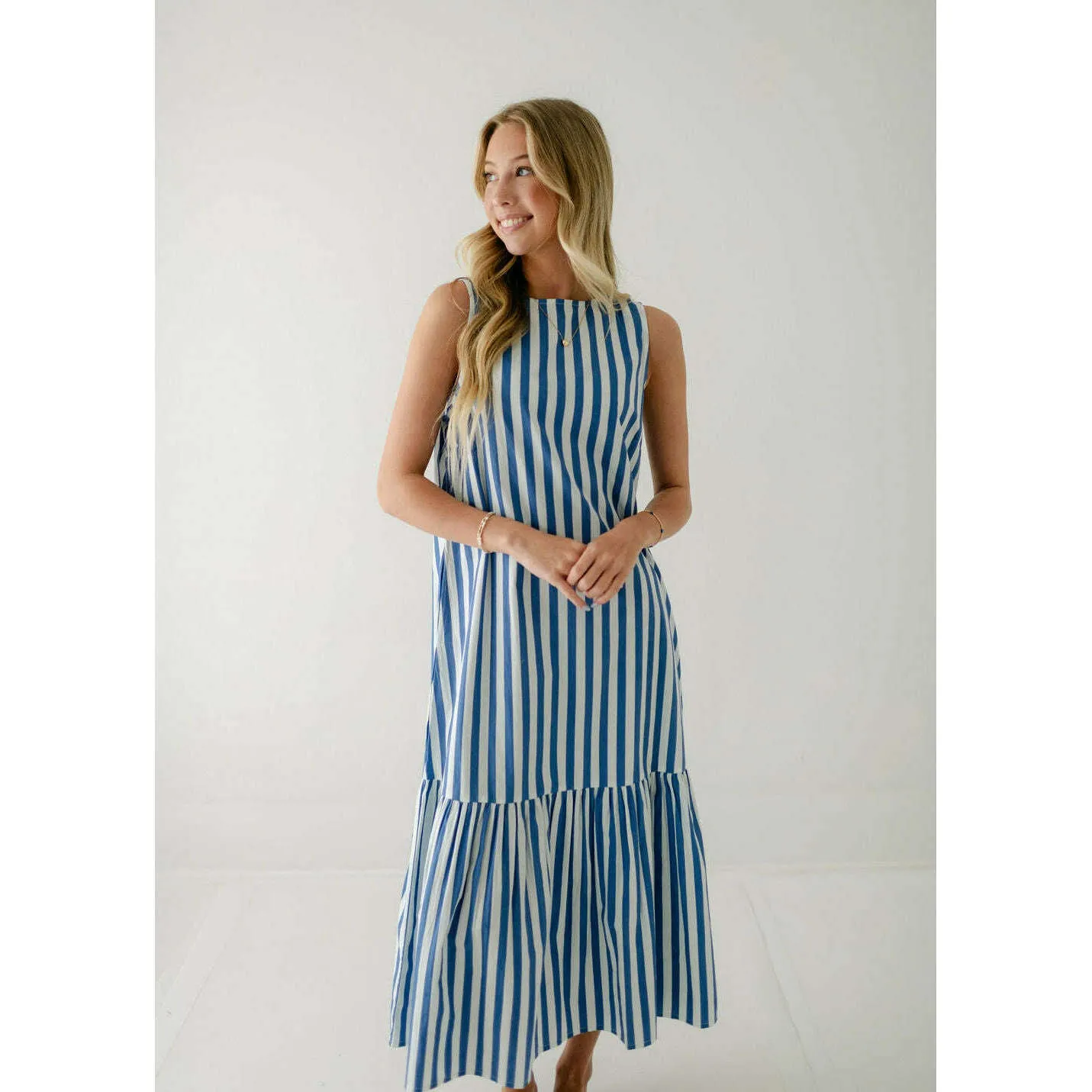 Livro Ella Dress in Blue Stripes
