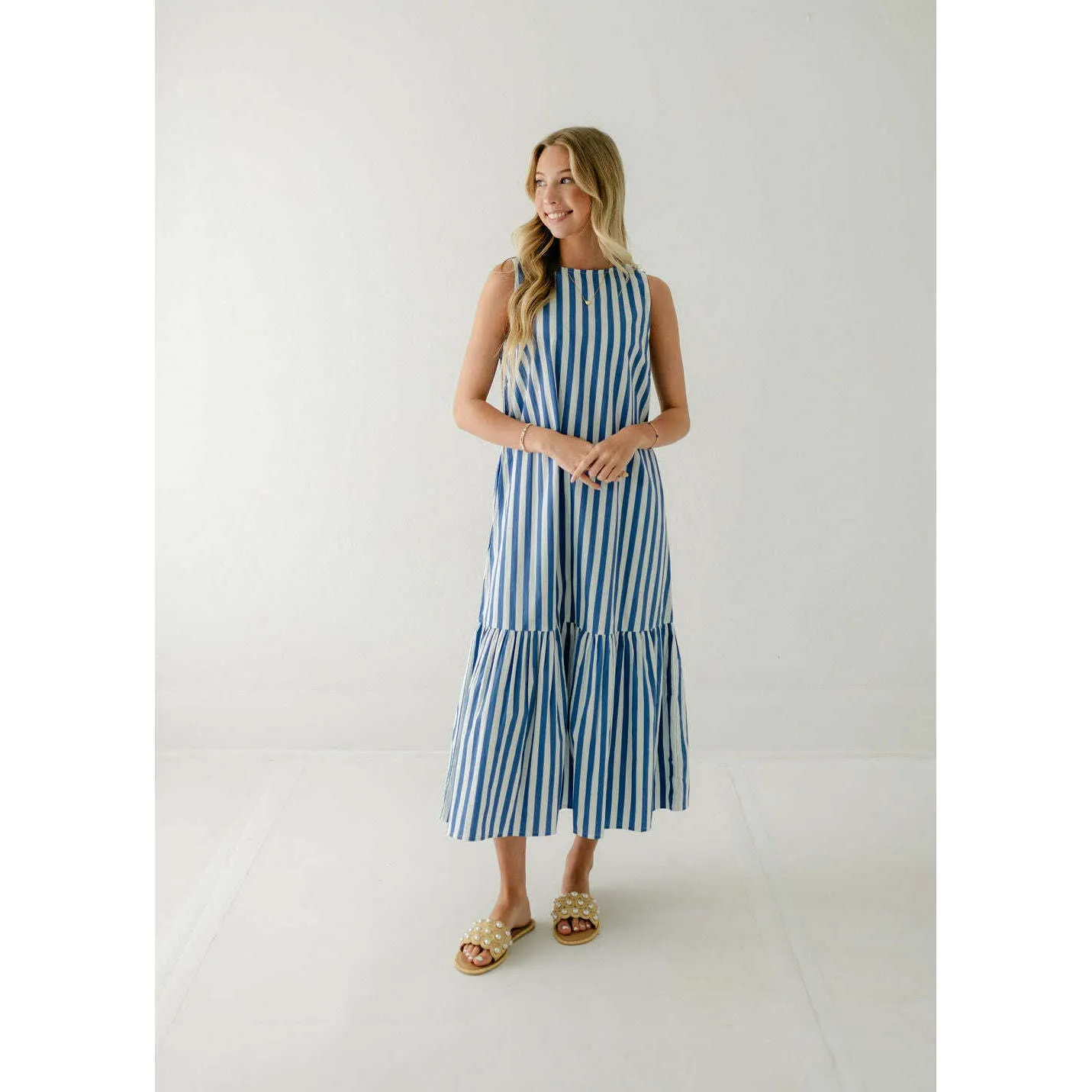 Livro Ella Dress in Blue Stripes