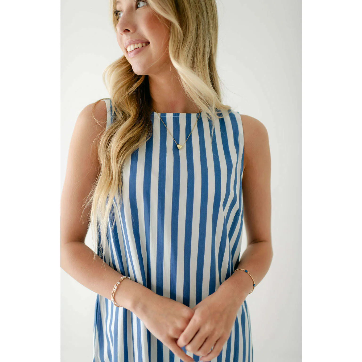 Livro Ella Dress in Blue Stripes