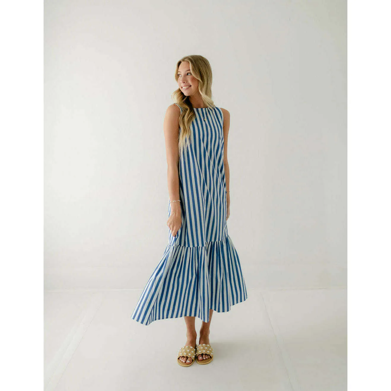 Livro Ella Dress in Blue Stripes