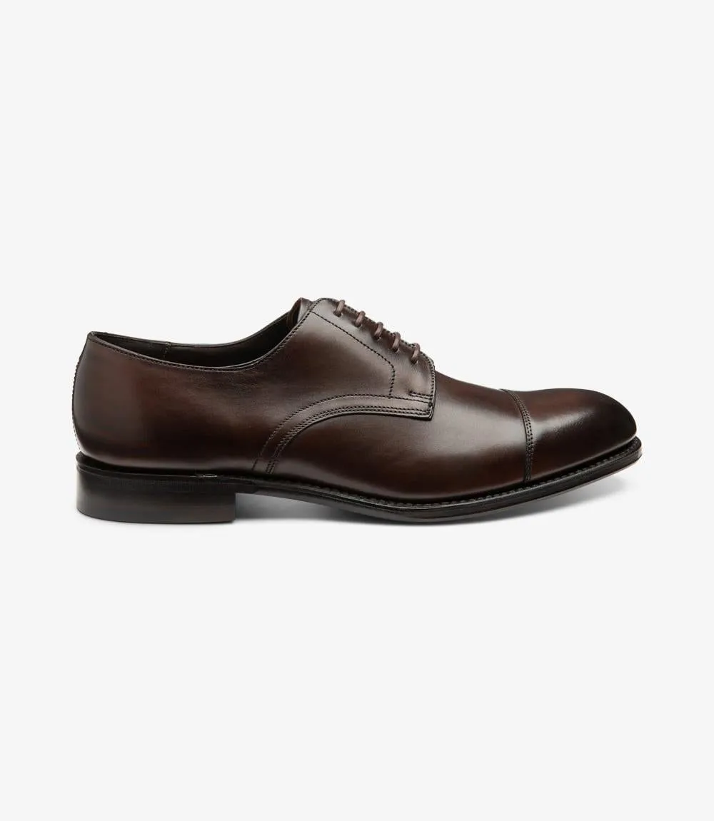 LOAKE PETERGATE WALNUT DERBY LEATHER SOLE F-MEDIUM