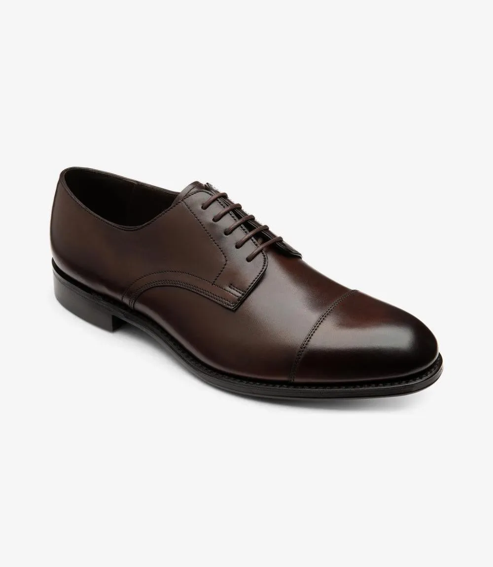 LOAKE PETERGATE WALNUT DERBY LEATHER SOLE F-MEDIUM