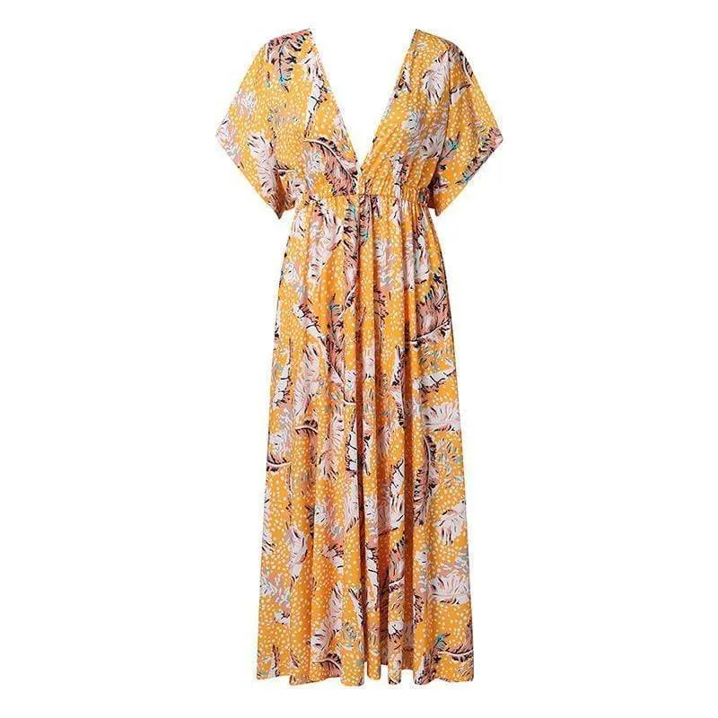 Meadow Boho Floral Maxi Dress