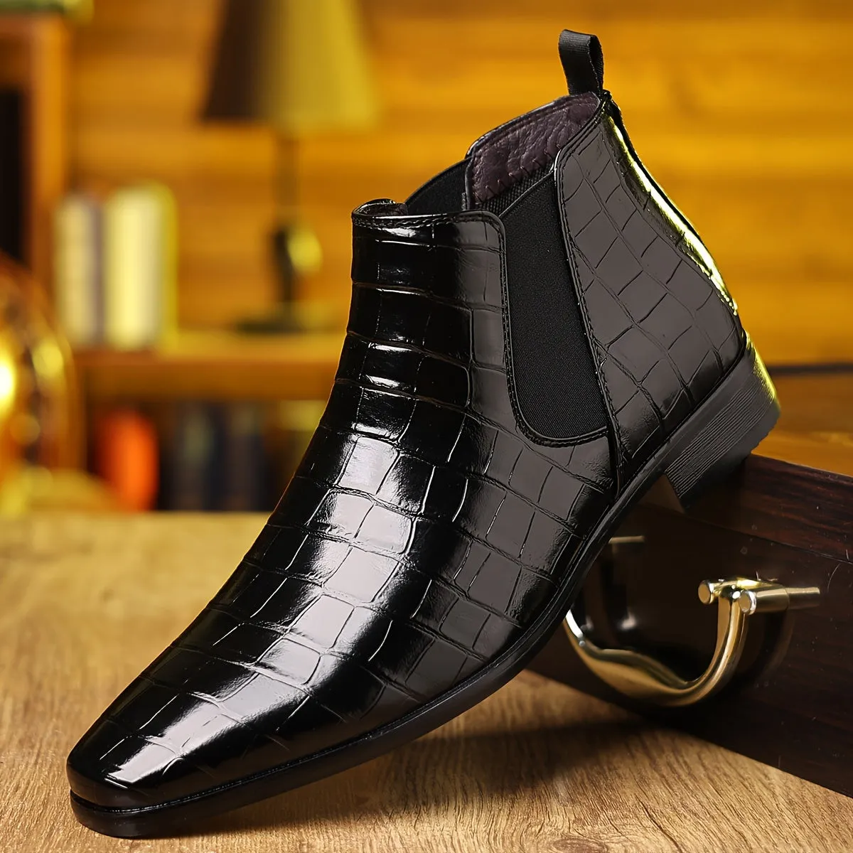 Men's Dress Boots For Formal Events | Plus Size Chlesea Non Slip Comfortable