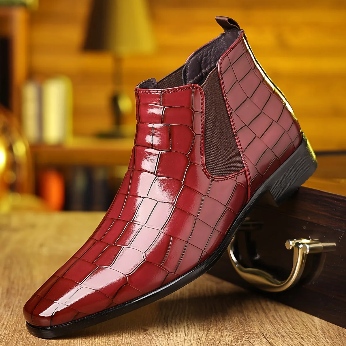 Men's Dress Boots For Formal Events | Plus Size Chlesea Non Slip Comfortable