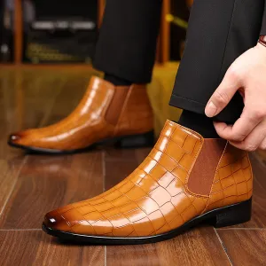 Men's Dress Boots For Formal Events | Plus Size Chlesea Non Slip Comfortable