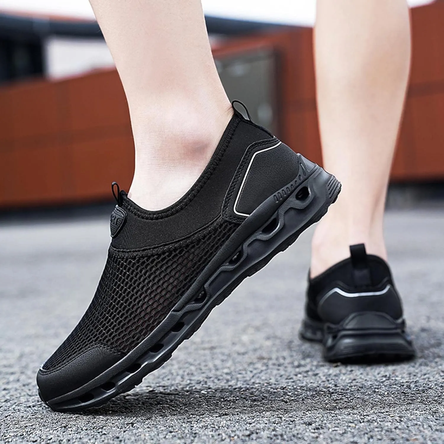 Men's Non Slip Barefoot Minimalist Shoes Breathable Casual Comfortable Walking Sneaker Memory Foam Hiking Shoes