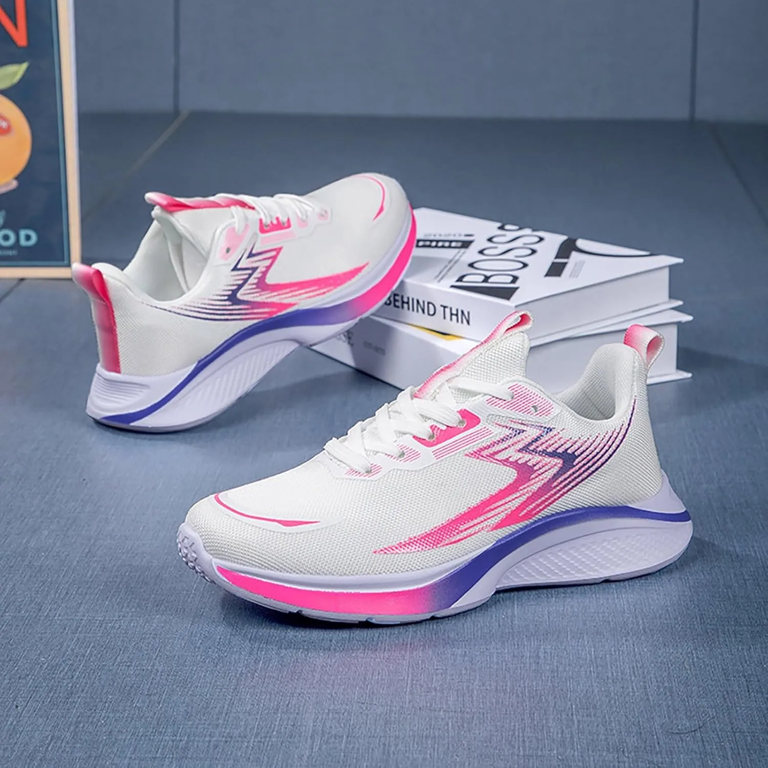 Men's Walking Shoes Cushion Running Tennis Shoes Non-Slip Comfortable Breathable Workout Gym Sports Athletic Sneakers