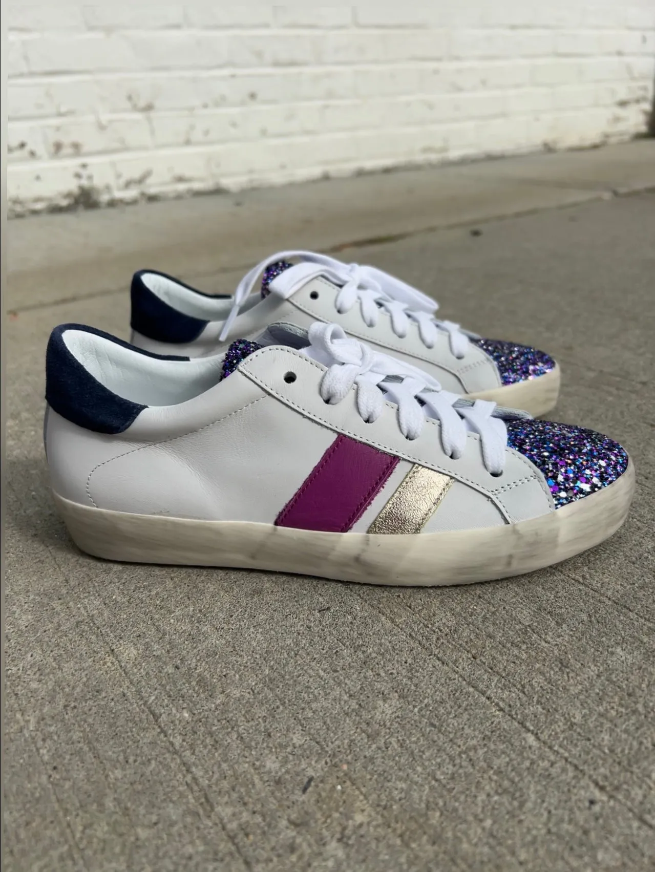 Michele Lopriore Nina Sneaker Purple Glitter