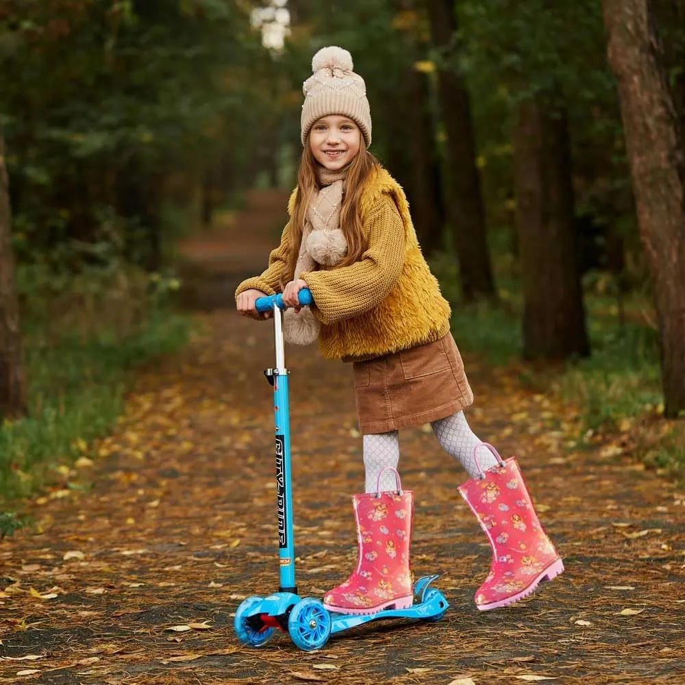 Nickelodeon Paw Patrol Girls' Waterproof PVC Rain Boots with Easy-On Handles  Toddler & Little Kid Sizes